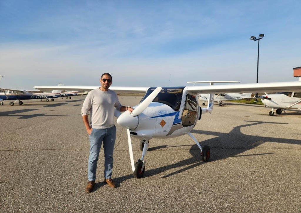 Pipistrel Velis Electro electric aircraft on tarmac